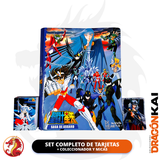 Tarjetas Caballeros del Zodiaco Vol. 4 - Saga de Asgard | Set Completo + Coleccionador
