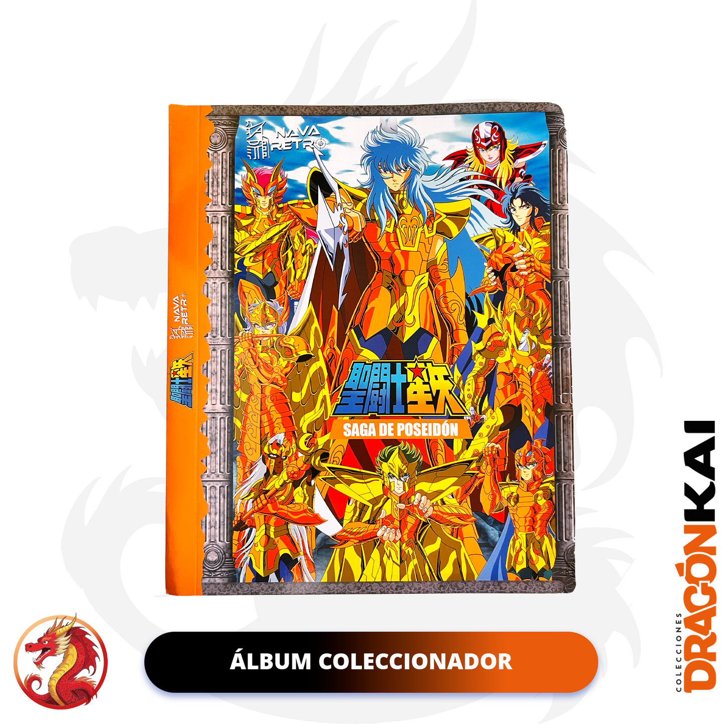 Tarjetas Caballeros del Zodiaco Vol. 5 - Saga de Poseidón | Set Completo + Coleccionador