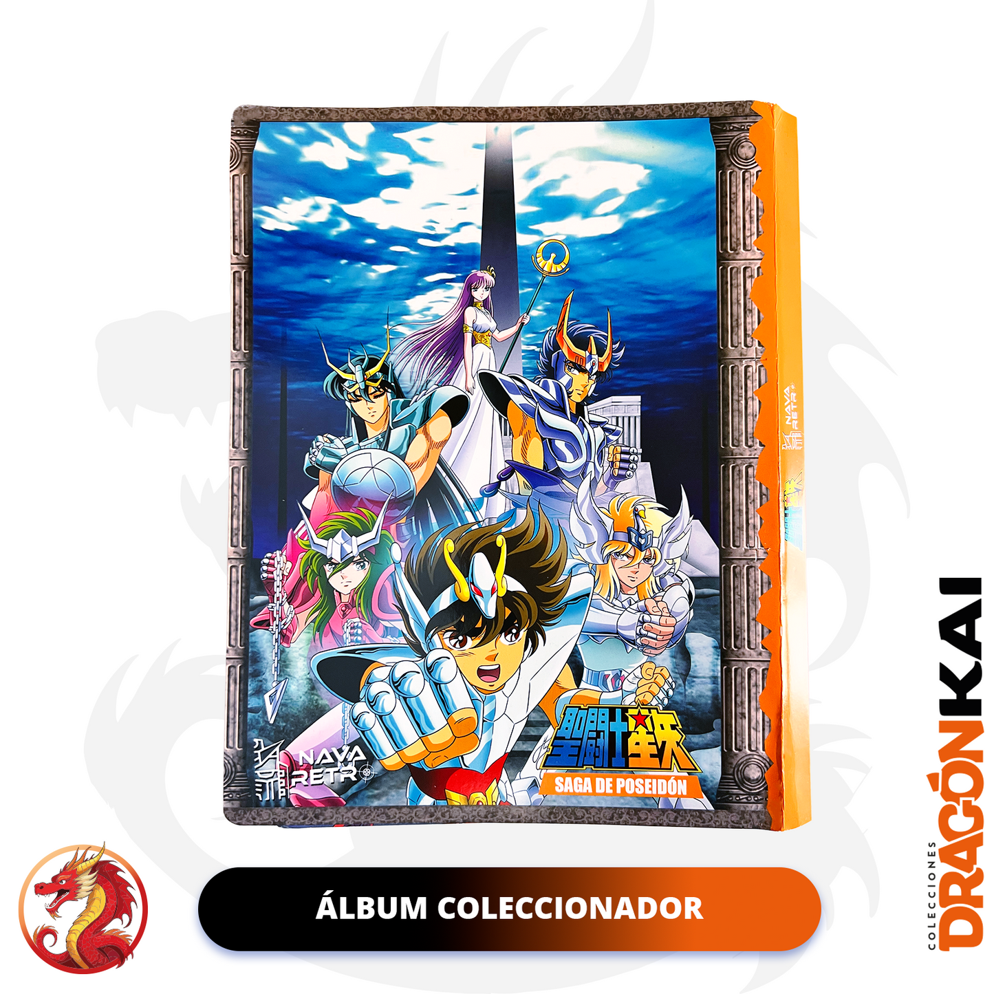 Tarjetas Caballeros del Zodiaco Vol. 5 - Saga de Poseidón | Set Completo + Coleccionador