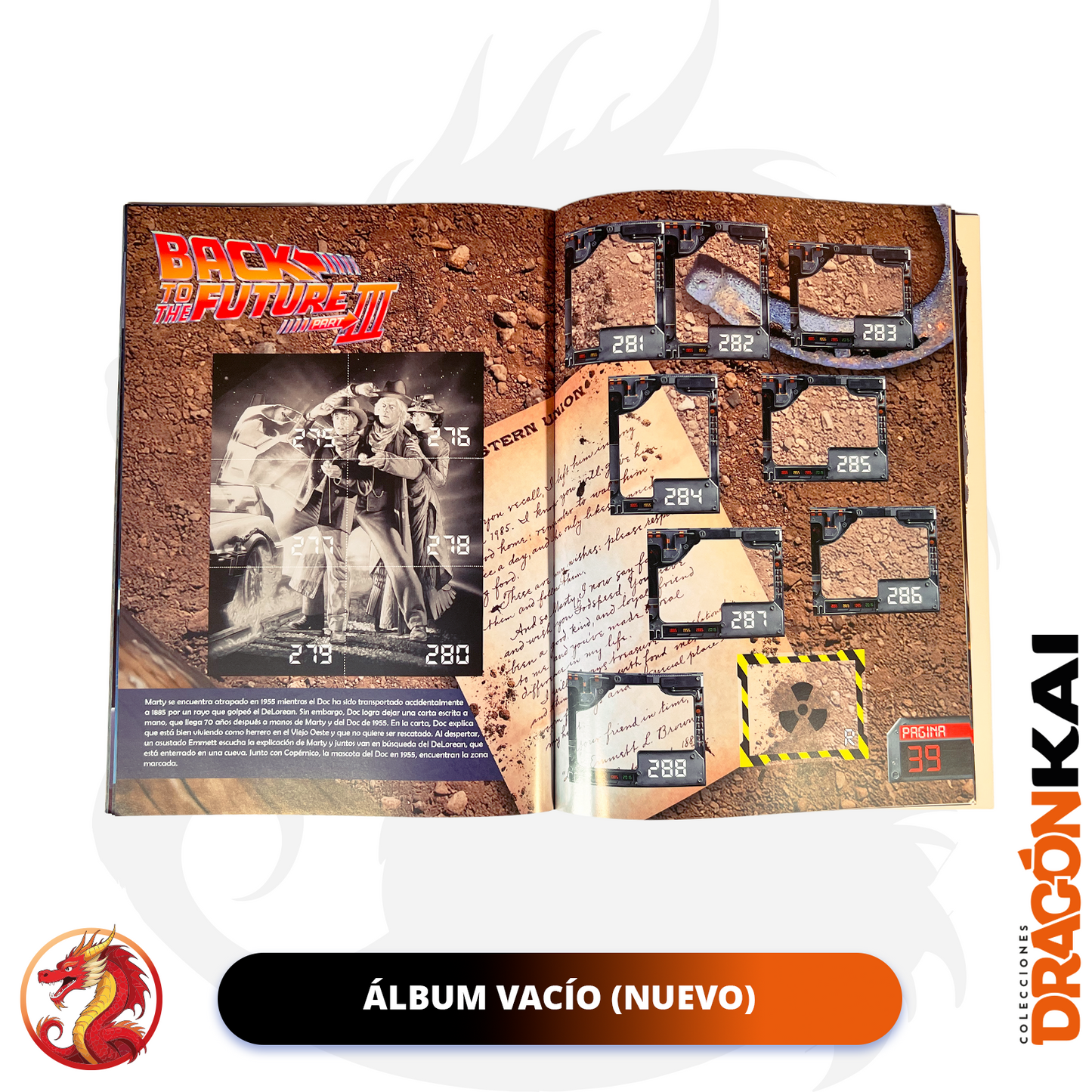 Álbum Volver al Futuro: Trilogía + Set completo a pegar