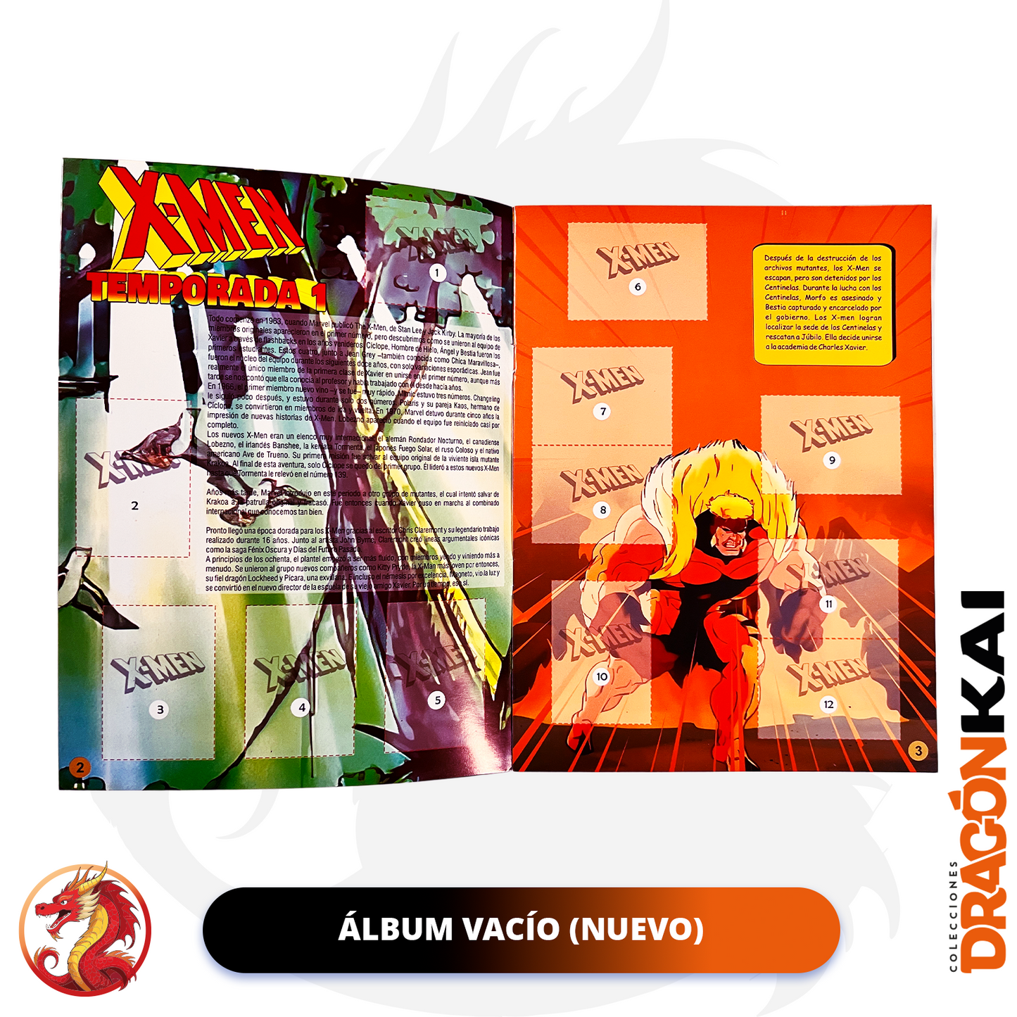 Álbum X-men + Set completo a pegar