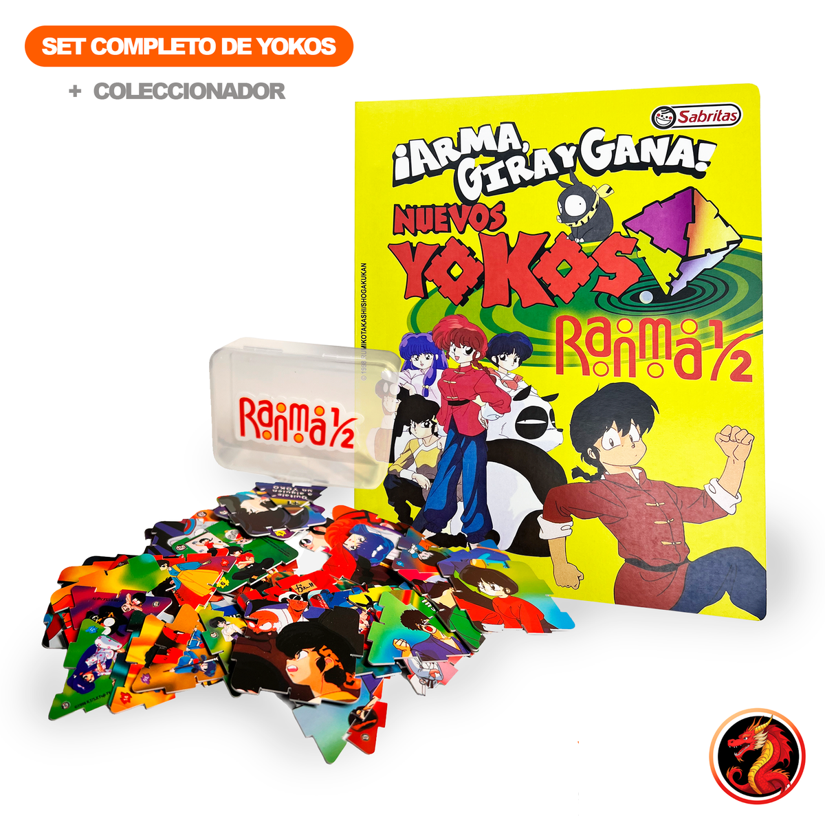 Yokos Ranma 1/2 Colección completa (45 Piezas) + Coleccionador