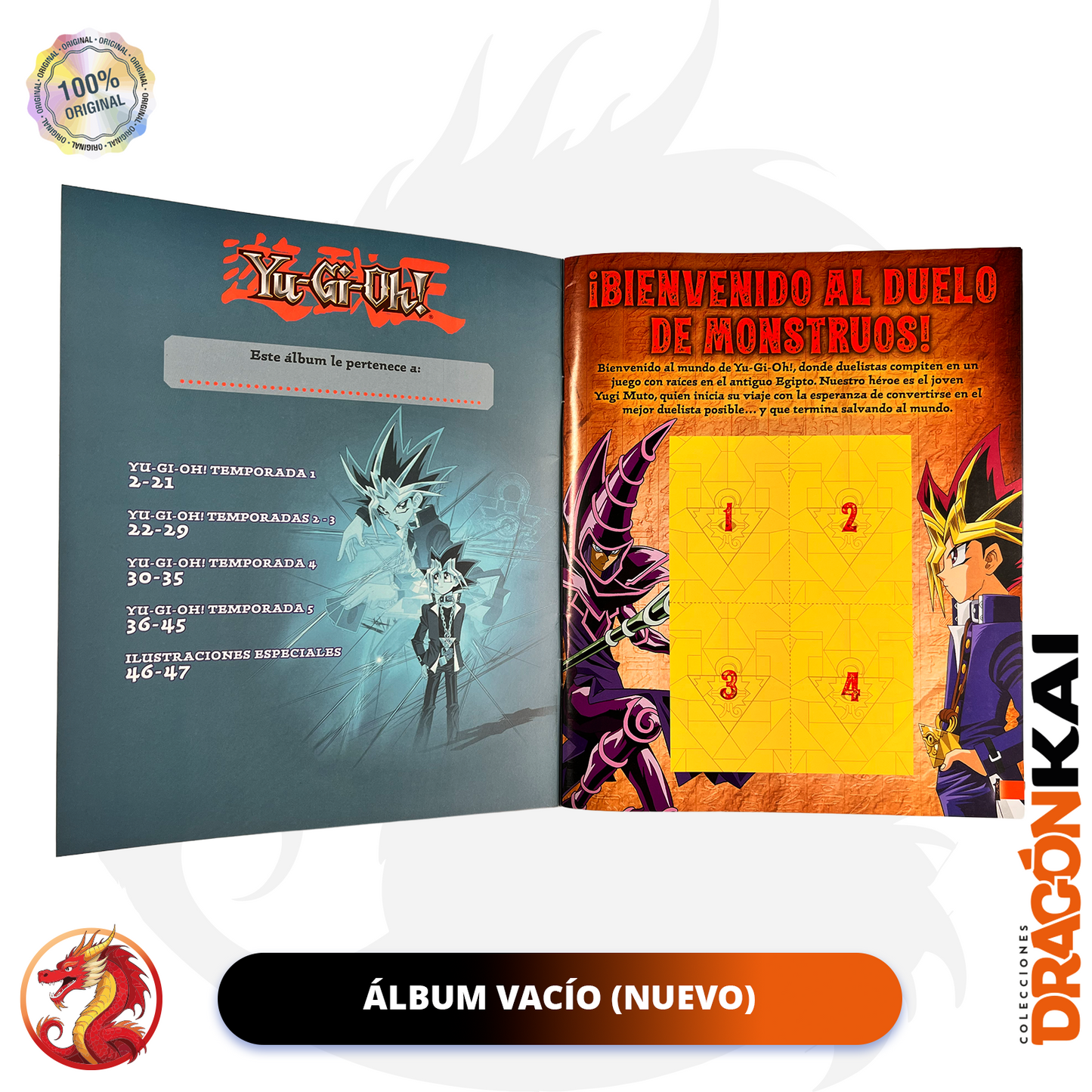 Álbum Yu-Gi-Oh! (Panini 2025) + Set completo a pegar