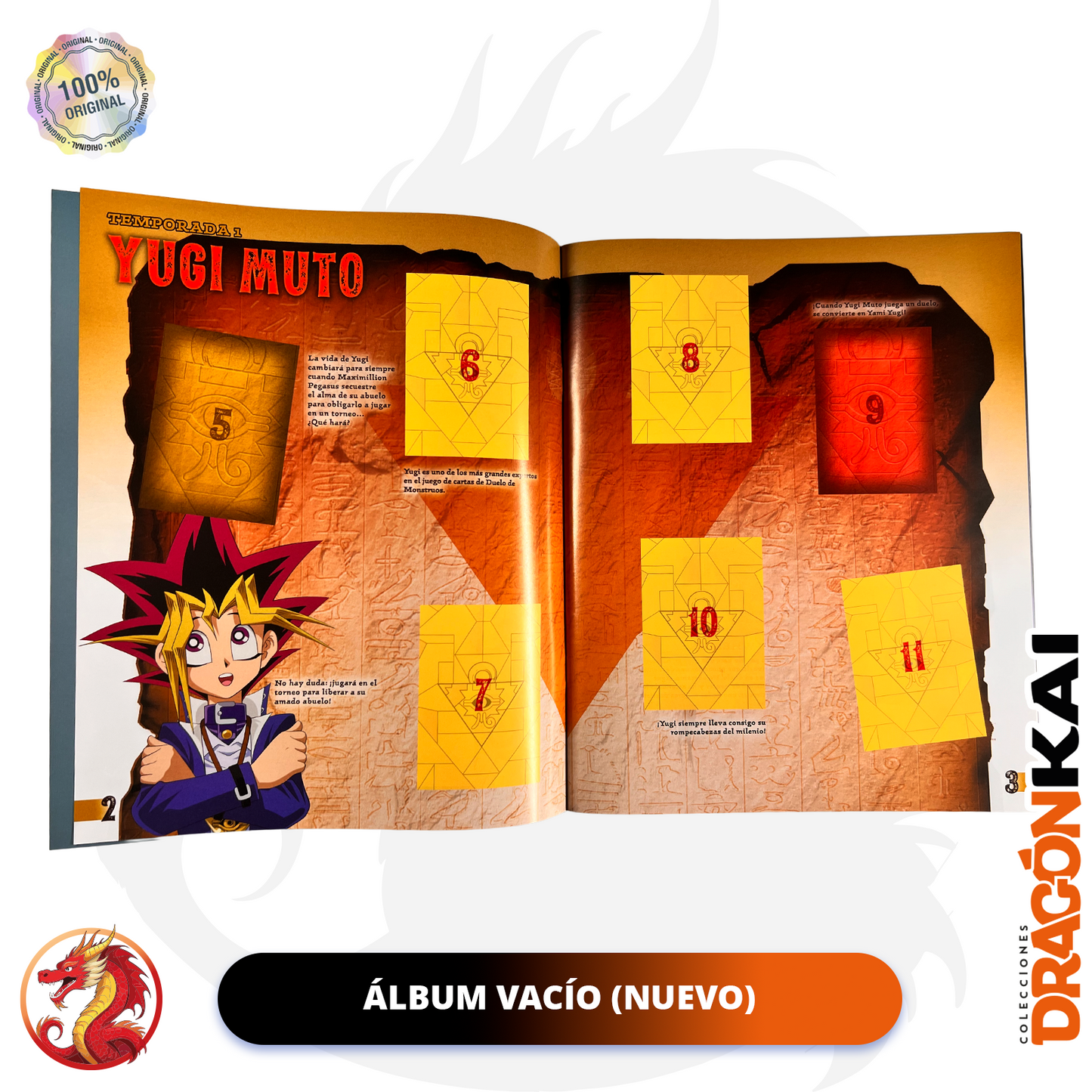 Álbum Yu-Gi-Oh! (Panini 2025) + Set completo a pegar