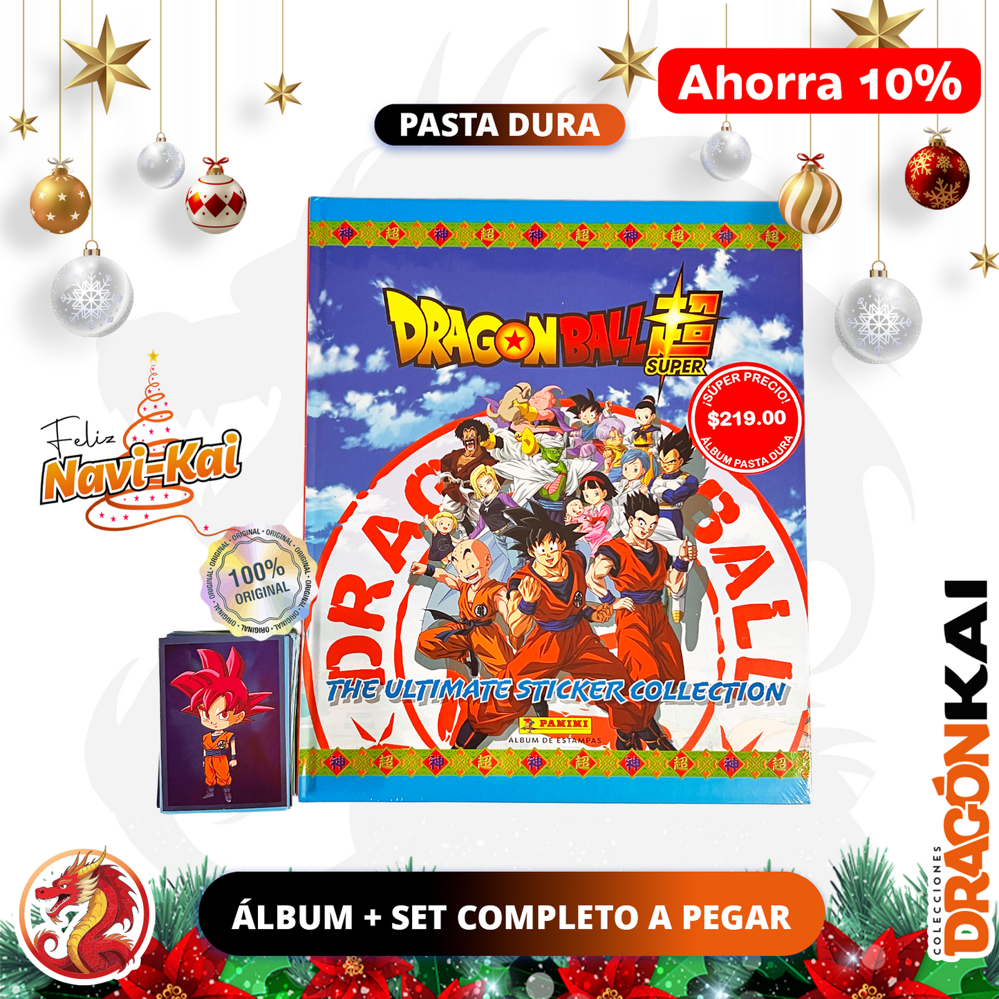 Álbum Pasta Dura Dragon Ball Super: Ultimate Collection (Panini 2025) + Set completo a pegar