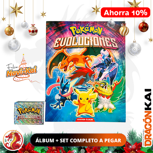 Álbum Pokémon Evoluciones (Editorial 3Reyes) + Set completo a pegar