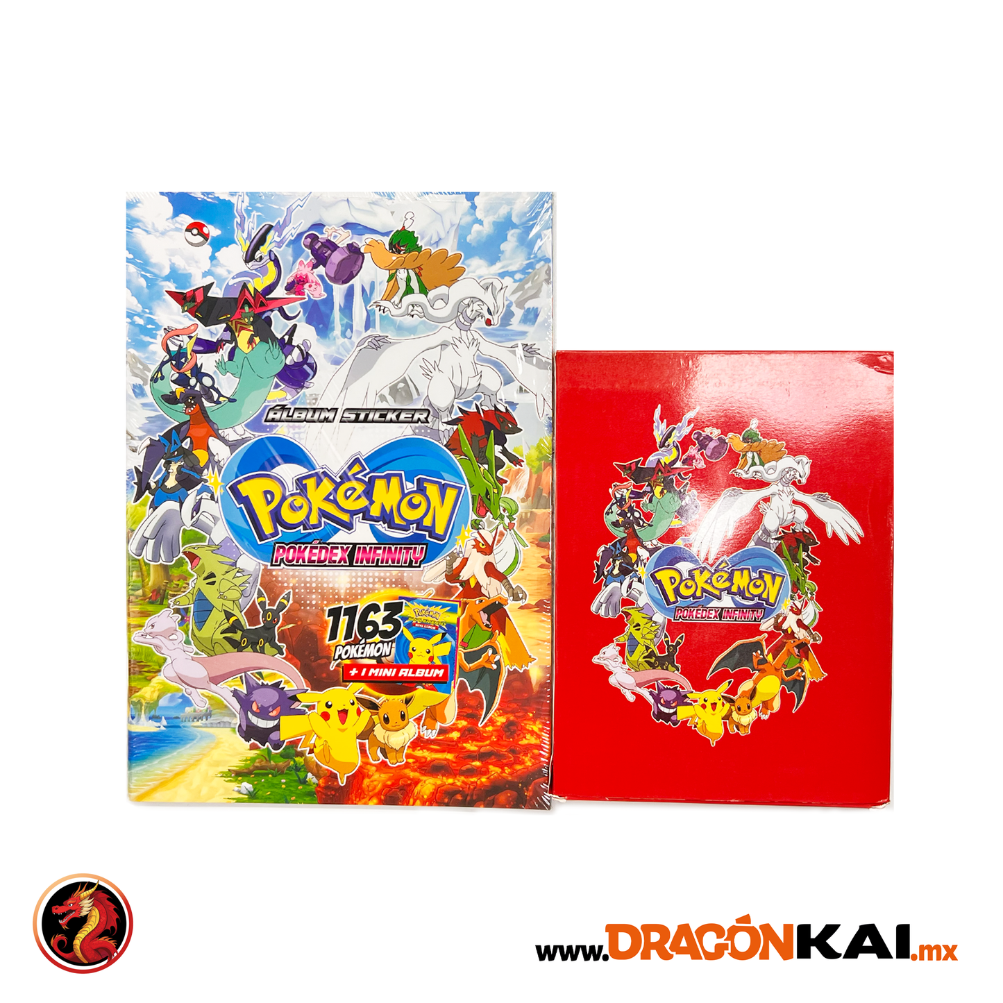 Álbum Enciclopedia Pokémon – Pokedex Infinity + Mini Álbum + Set completo a pegar